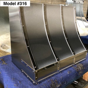 Stainless Steel hoods, custom kitchen hoods, metal hoods