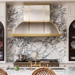 Custom Brass & Stainless Steel Range Hood | Handmade Luxury Kitchen Ventilation
