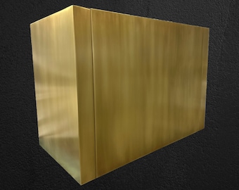 Brushed Brass Range Hood for Kitchen, Custom Made to Order