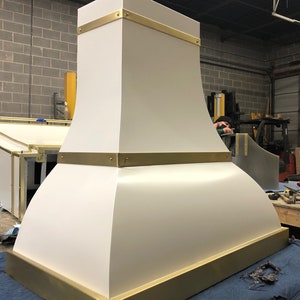 Stainless Steel Range Hood, for La Cornue Stainless Steel, custom metal hood