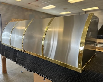 Stainless Steel Range Hood, for La Cornue Stainless Steel, custom metal hood