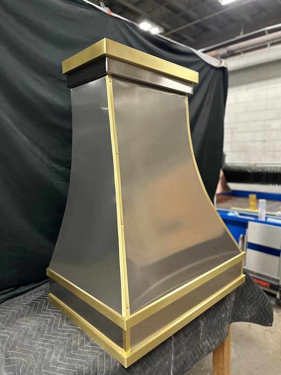 Buy Stainless Steel Range Hood With Stacked Crown Custom Kitchen