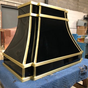 Stainless Steel Range Hood, for La Cornue Stainless Steel, custom metal hood