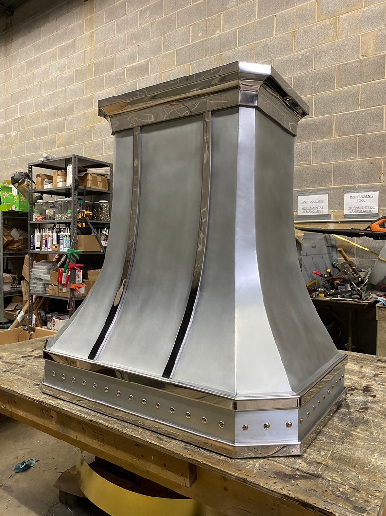 Zinc range hood custom kitchen hoods range hood Etsy