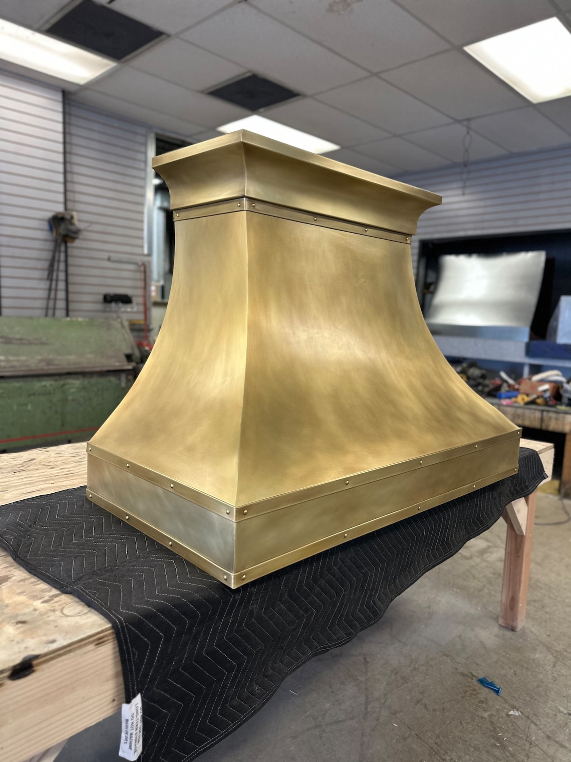 Custom Made All Brass Range Hood for Bluestar Range Brass Trims and Crown Etsy