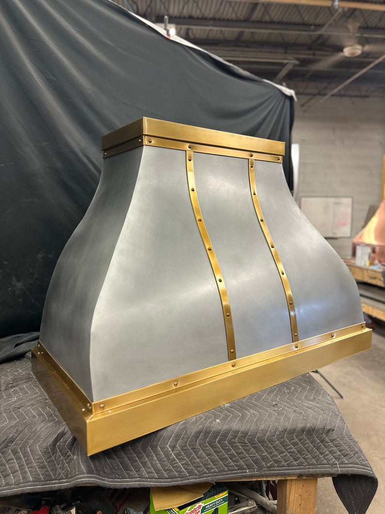 Custom Range Hoods USA Made Custom Copper Hoods, Inc. Lightmedium Zinc