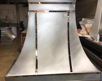 Zinc hood, custom kitchen hoods, range hoods, zinc metal