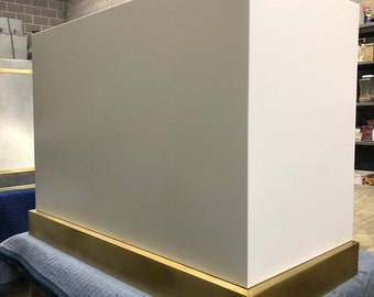Stainless Steel Range Hood, for La Cornue Stainless Steel, custom metal hood