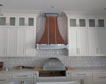 Stainless Steel Range Hood, for La Cornue Stainless Steel, custom metal hood