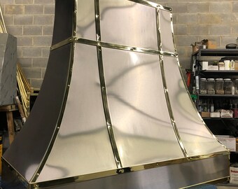 Stainless Steel Range Hood, for La Cornue Stainless Steel, custom metal hood