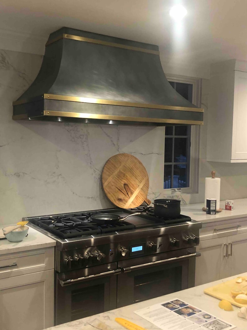 Zinc Hood, Custom Zinc Range Kitchen Hood Etsy