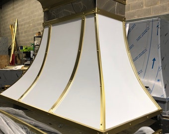 Stainless Steel Range Hood, for La Cornue Stainless Steel, custom metal hood