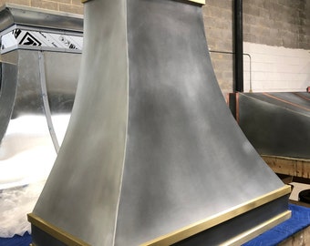 Stainless Steel Range Hood, for La Cornue Stainless Steel, custom metal hood