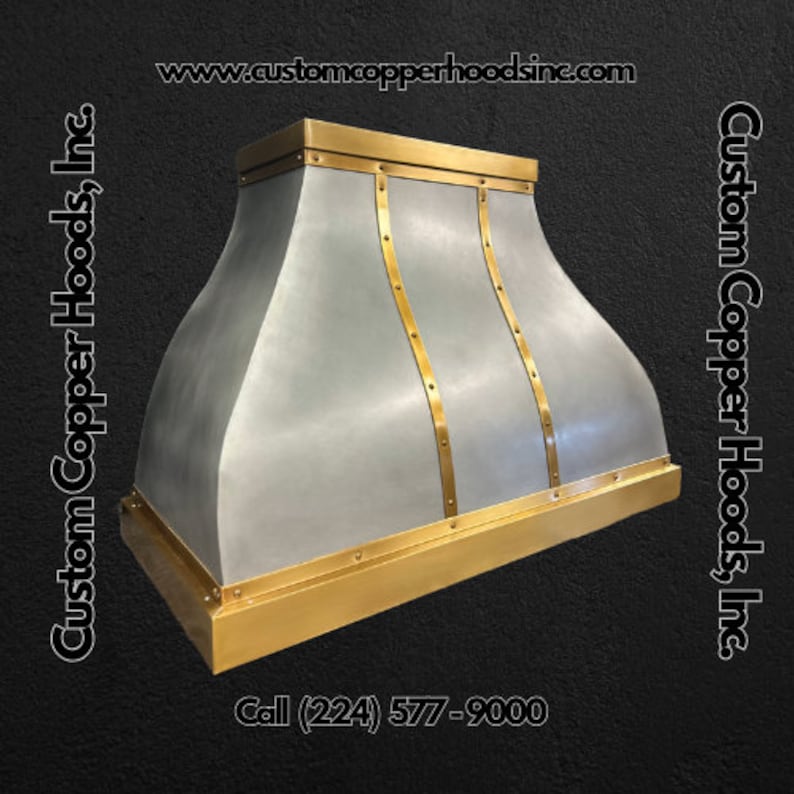Custom Range Hoods USA Made Custom Copper Hoods, Inc. Lightmedium Zinc