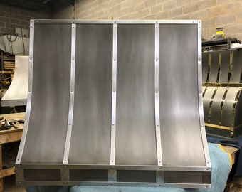 Stainless Steel Range Hood, for La Cornue Stainless Steel, custom metal hood