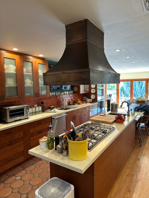 Copper island hood discount