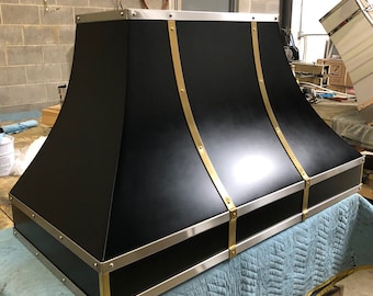 Stainless Steel Range Hood, for La Cornue Stainless Steel, custom metal hood