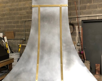 Stainless Steel Range Hood, for La Cornue Stainless Steel, custom metal hood