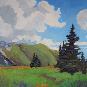 Colorado mountain landscape oil painting southwest art western art impressionism