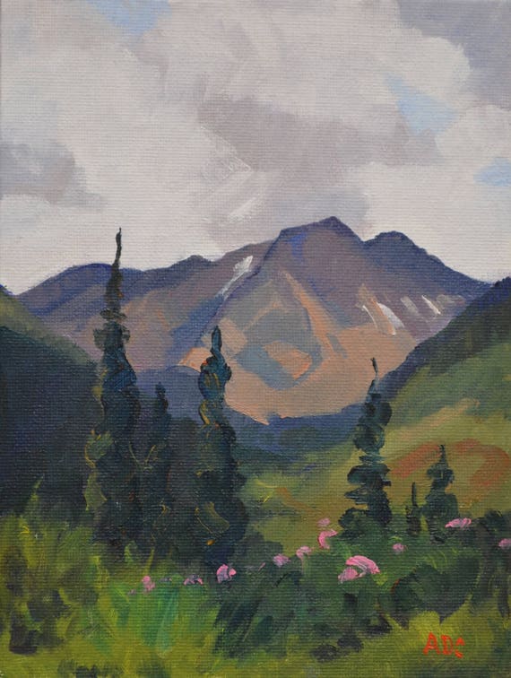 CONTACT SELLER Before PURCHASING oil Acrylic Painting of Colorado Mountains Aspen/'s Framed 24 x 28