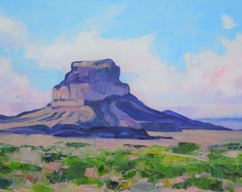New Mexico Chaco landscape oil painting