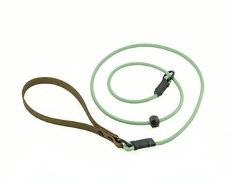 Hybrid Handle BioThane® Rope Slip Lead, Comfortable Dog Training Leash, Waterproof