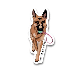 That&#39;s So Fetch Dog Sticker: Outdoor Vinyl Decal