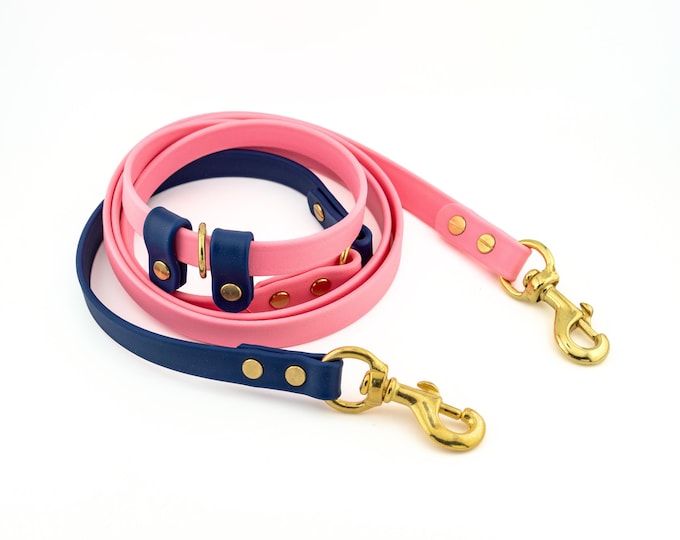 Voyager BioThane Hands-Free Dog Leash, Adjustable Crossbody, Customizable
