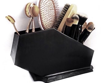 Coffin Brush Holder, Coffin Brush Organizer, Makeup Brush Organizer, Brush Holder, Makeup Brushes, Coffin, Gothic,Makeup,Makeup Organization