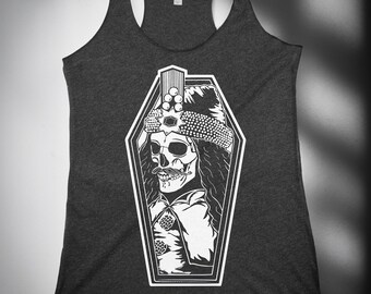Vlad Dracula Racerback Tank | Goth Fashion | Goth Tee | Goth | Grunge | Alternative | Spooky