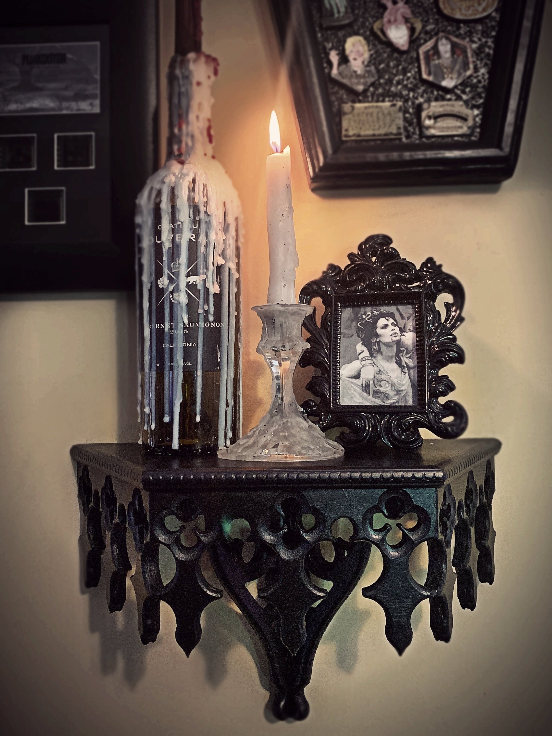 Gothic Revival Corbel Floating Shelf Gothic Shelf Macabre Etsy