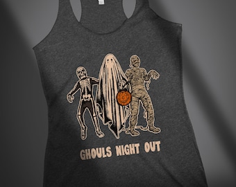 Ghouls Night Out Racerback Tank | Goth Fashion | Goth Tee | Goth | Grunge | Alternative | Spooky | Halloween