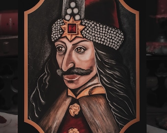 Vlad Dracula Art Print | Goth Art | Spooky Art | Dracula| Vlad The Impaler | Bram Stoker | Dracula | Horror | Horror Art