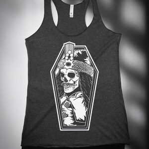 Vlad Dracula Racerback Tank | Goth Fashion | Goth Tee | Goth | Grunge | Alternative | Spooky
