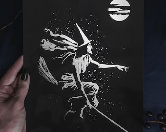 Foiled Art Print - Witch