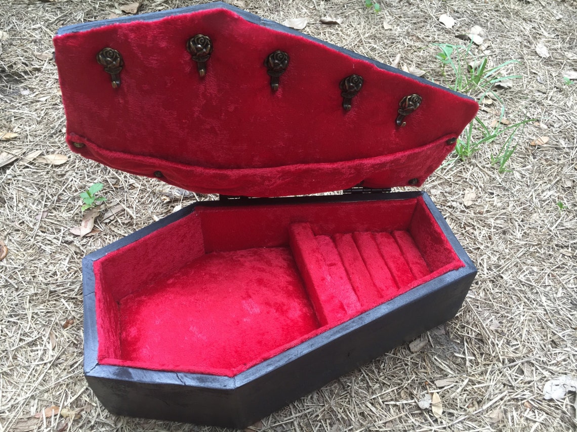 COFFIN JEWELRY BOX Coffin Jewelry Box Coffin Box Jewelry Etsy
