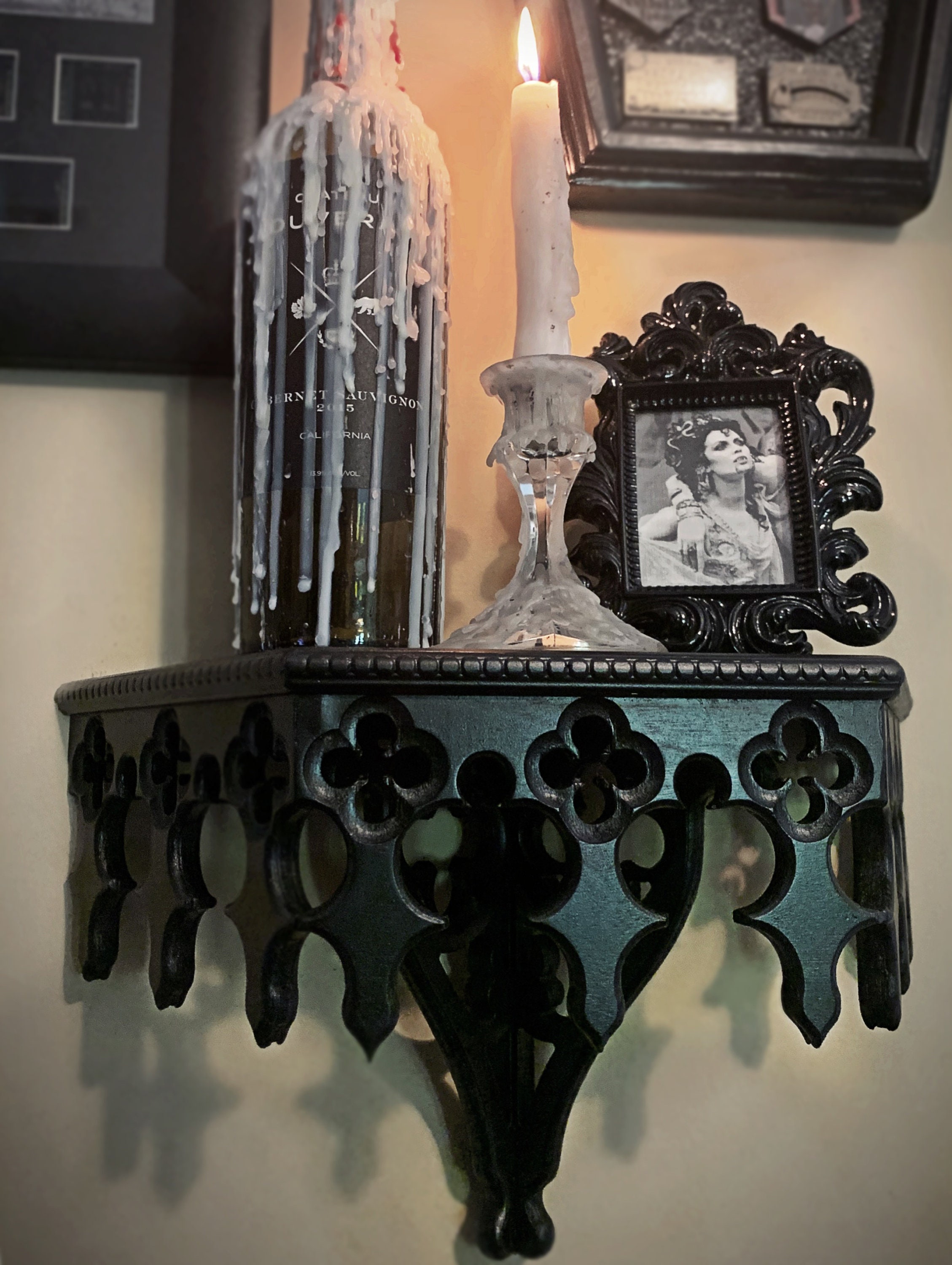 Gothic Revival Corbel Floating Shelf Gothic Shelf Macabre Etsy