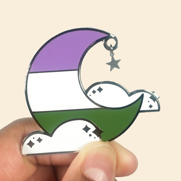 Genderqueer Queer Sky Pin | LAST CHANCE