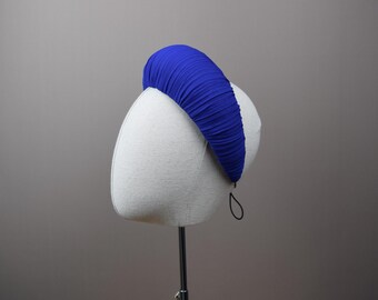 Cobalt Blue Halo Headband: Wedding Guest Headpiece
