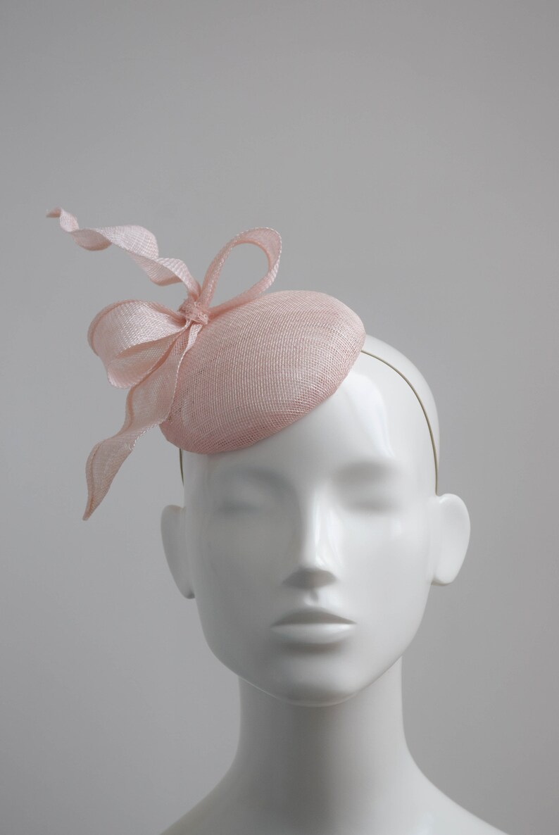 pale pink occasion hat