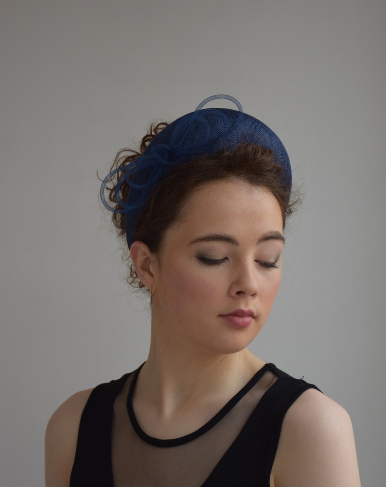 Navy Blue Halo Crown Navy Halo Headband Navy Blue Wedding Etsy UK