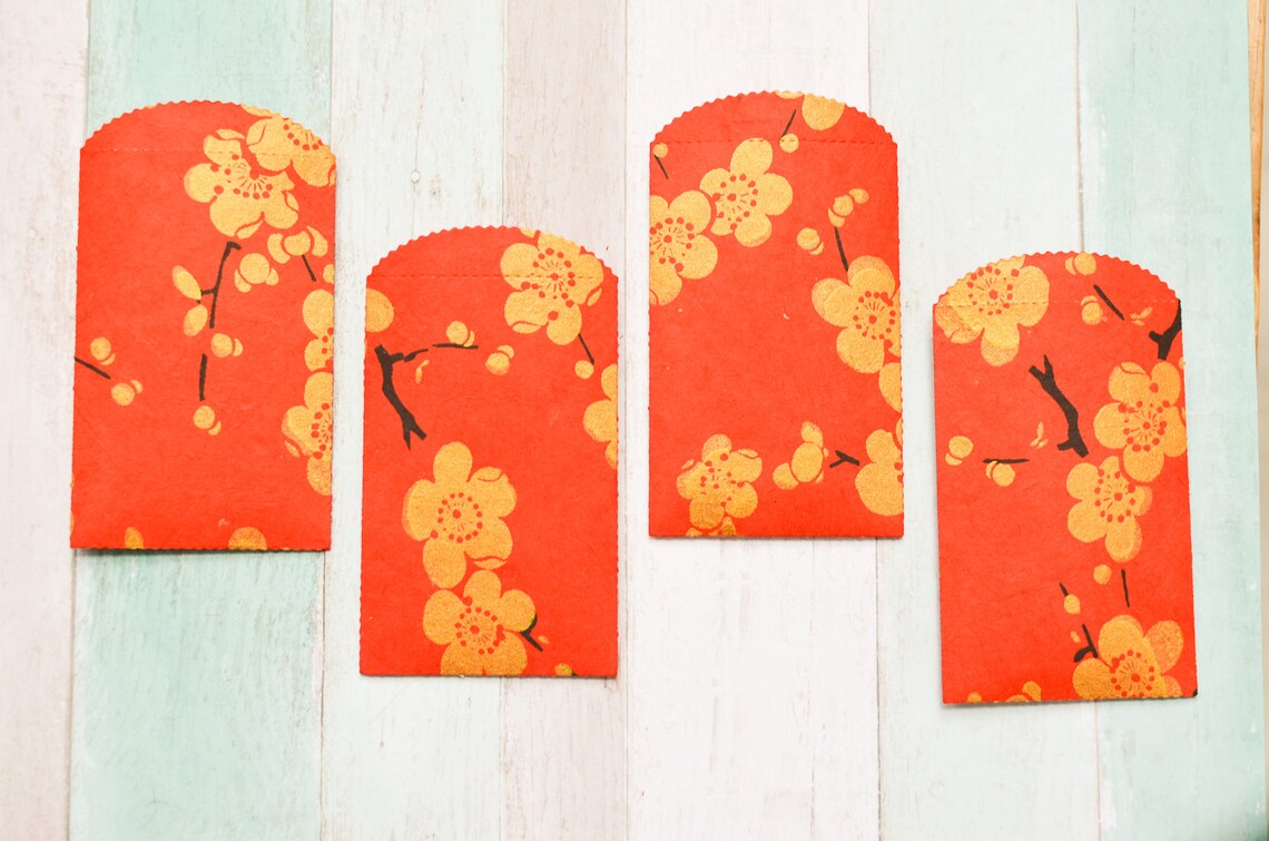 Lucky Money Envelopes made with Silkscreen Paper LIMITED Etsy