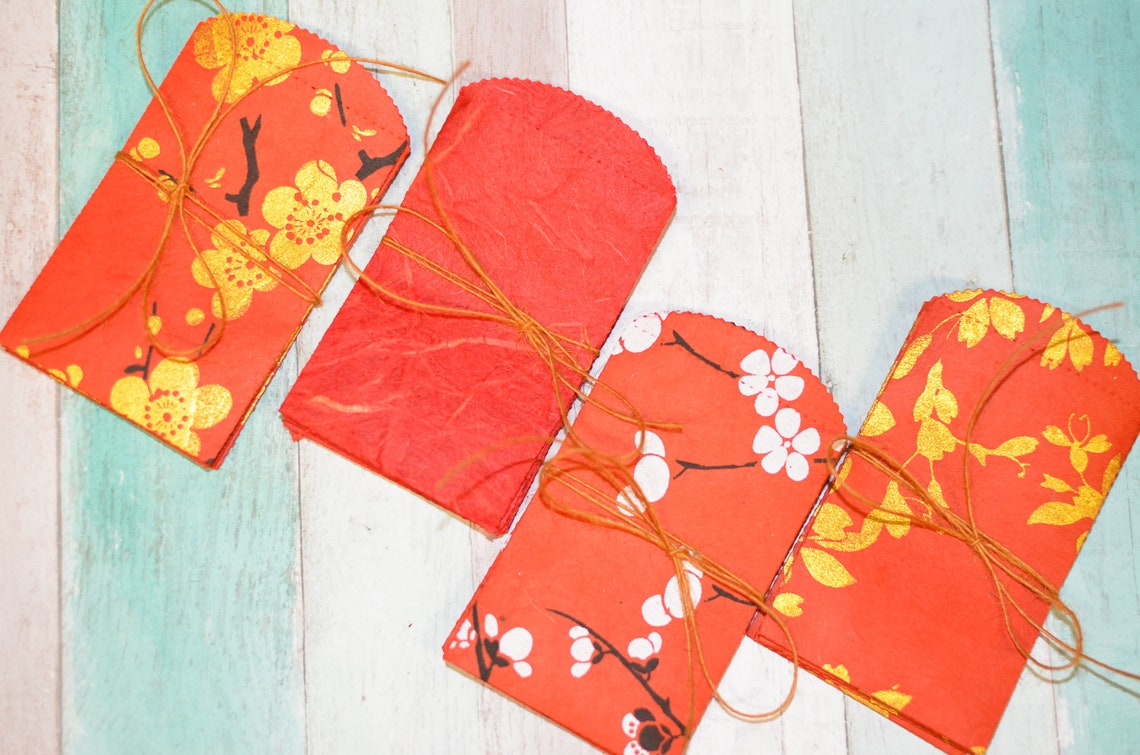 Lucky Money Envelopes made with Silkscreen Paper LIMITED Etsy