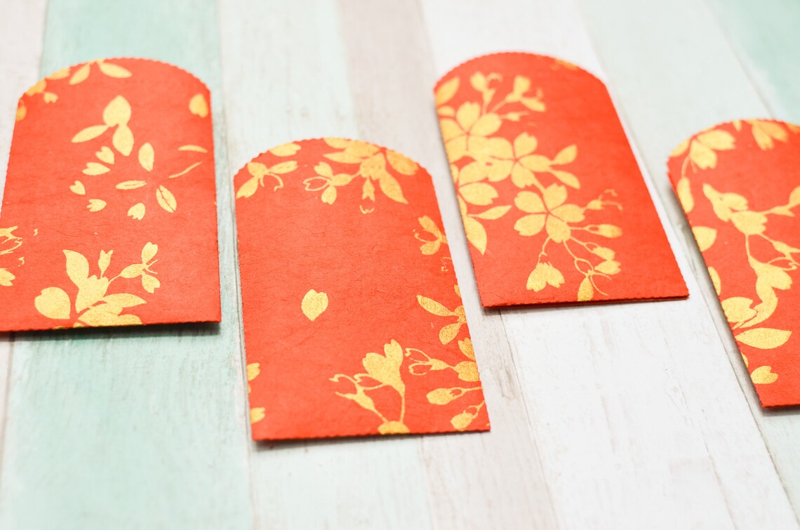 Lucky Money Envelopes made with Silkscreen Paper LIMITED Etsy