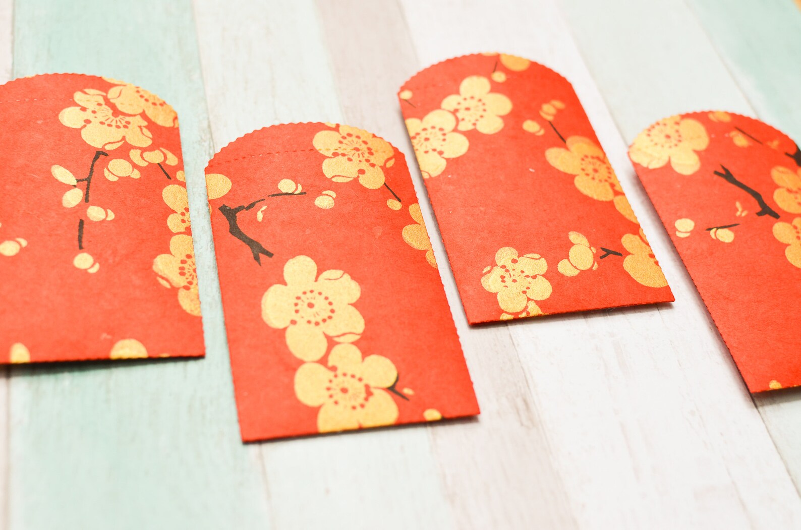Lucky Money Envelopes made with Silkscreen Paper LIMITED Etsy