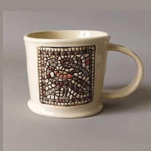 Ceramic Mug Handmade , Mosaic Coffee Mug, Coffee Mug, Pottery cup