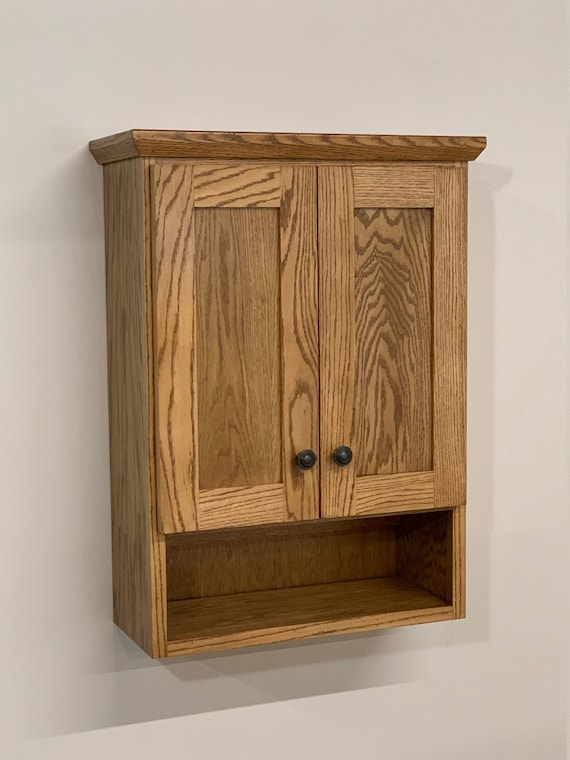Oak bathroom on sale medicine cabinets