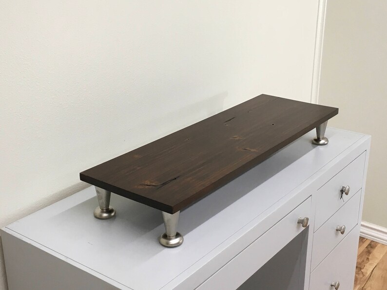 Rustic TV Riser/monitor Riser Stand Pillar Legs in Modern Etsy