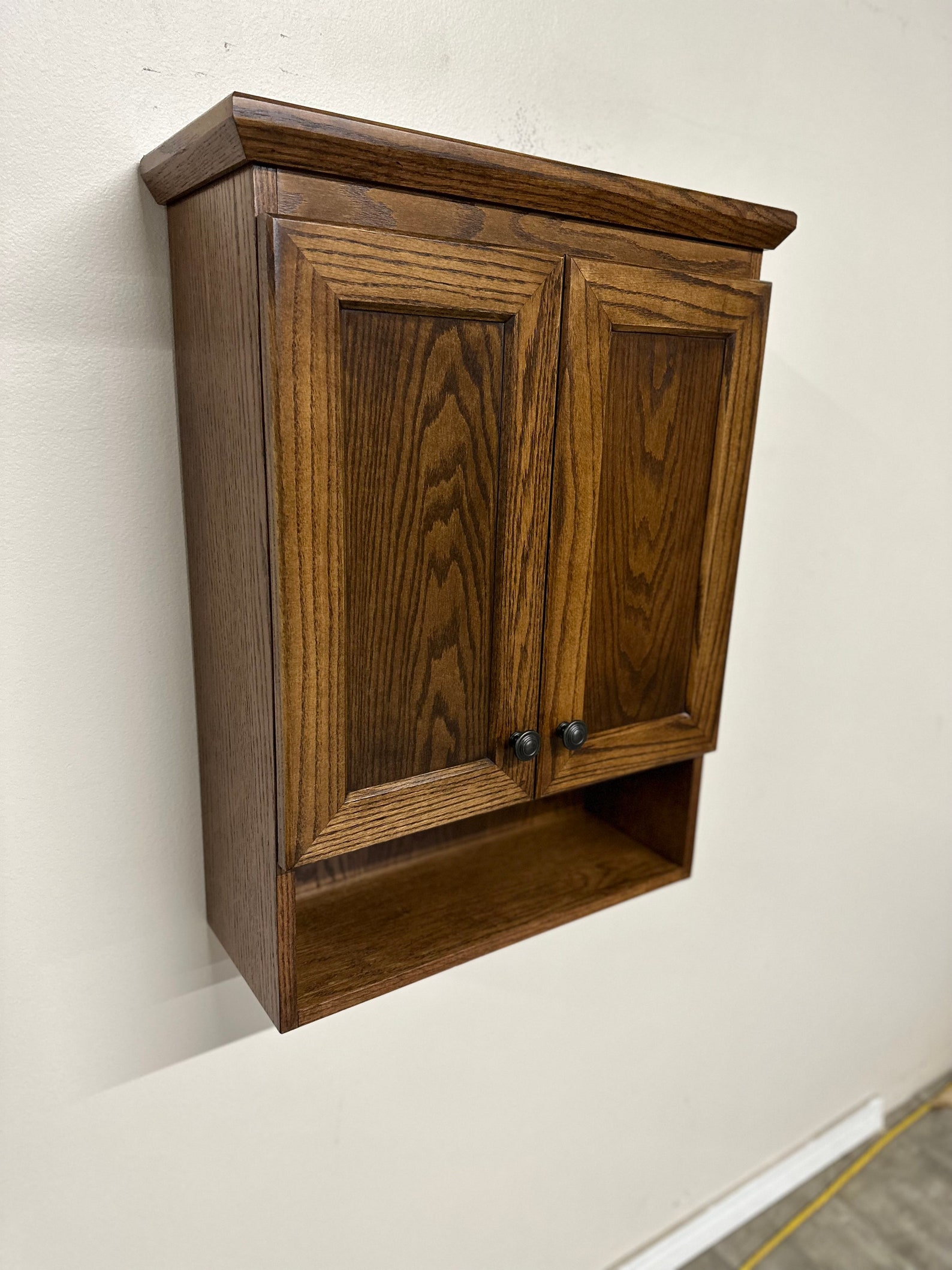 Over the Toilet Oak Bathroom Vanity/medicine Shaker Etsy