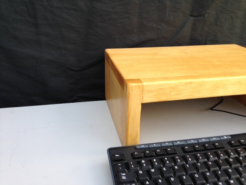 26 Computer Monitor Riser Solid Pine Wood by Ideas to Etsy